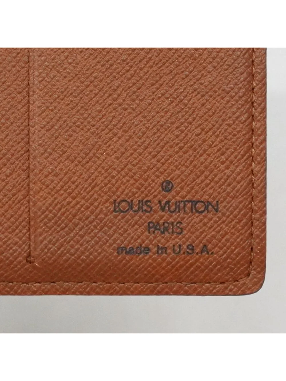 Louis Vuitton Billfold Monogram Portobiert Blue Brown Wallet